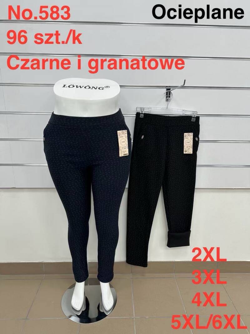 Leginsy damskie Roz 2XL-6XL, 1 kolor Paczka 10 szt